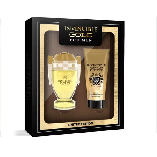 SET INVINCIBLE GOLD FOR MEN